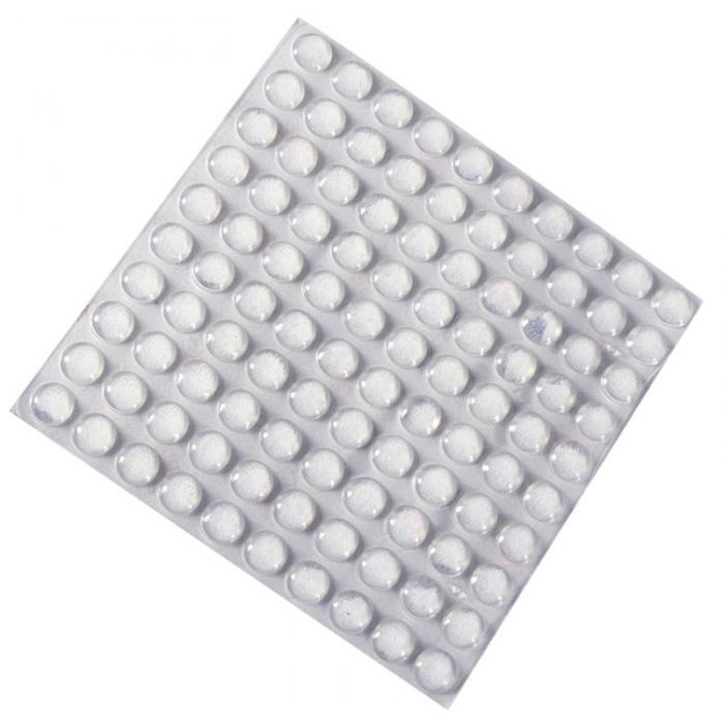 Almofadas de amortecedor de borracha de silicone redondas autoadesivas de 100 pces absorvente de choque antiderrapante macio transparente pés almofadas de amortecedor claras