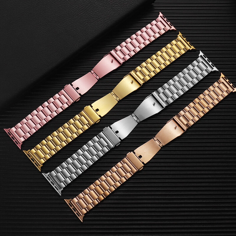 Stainless Steel For Apple Watch Band 42mm 38mm Series 6 SE 5 4 3 2 1 Replacement For iWatch Strap Metal Belt watchband 44mm 40mm