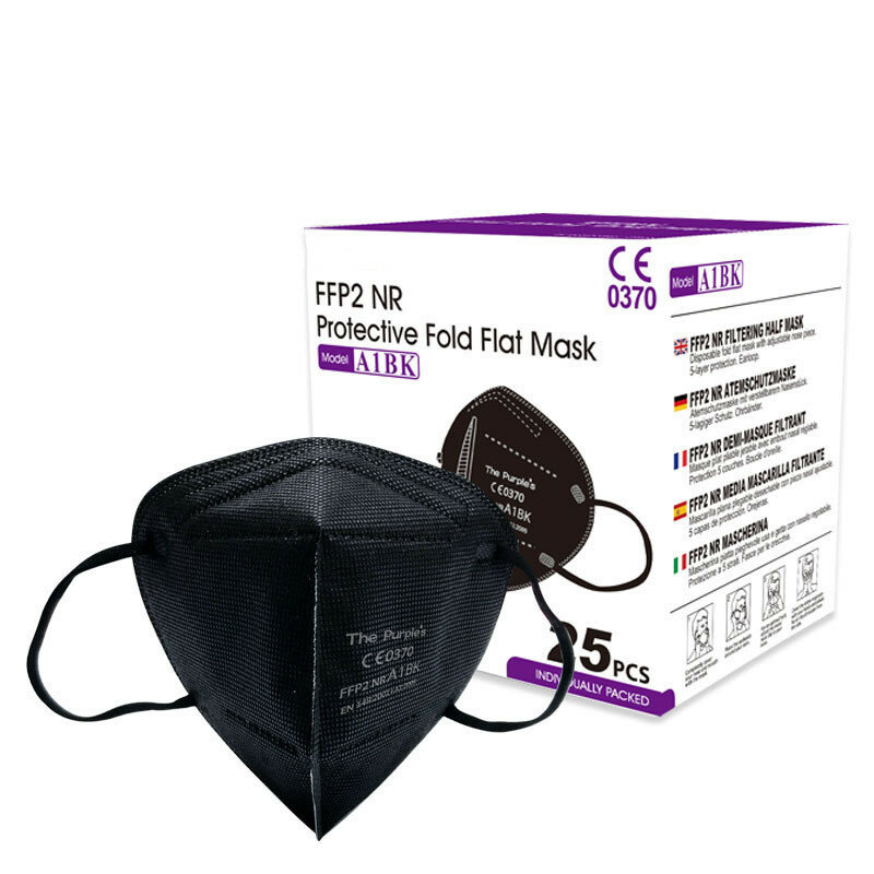 Mascarilla ffp2 reutilizable para adulto, de 5 capas máscara facial, con filtro, certificado CE, Multicolor
