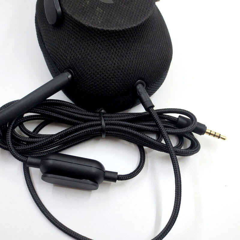 2.0M Gevlochten Vervanging Kabel Verlengsnoer Draad Voor Logitech G433 G233 G Pro X Gaming Headset Met Mute Volume controle Clip