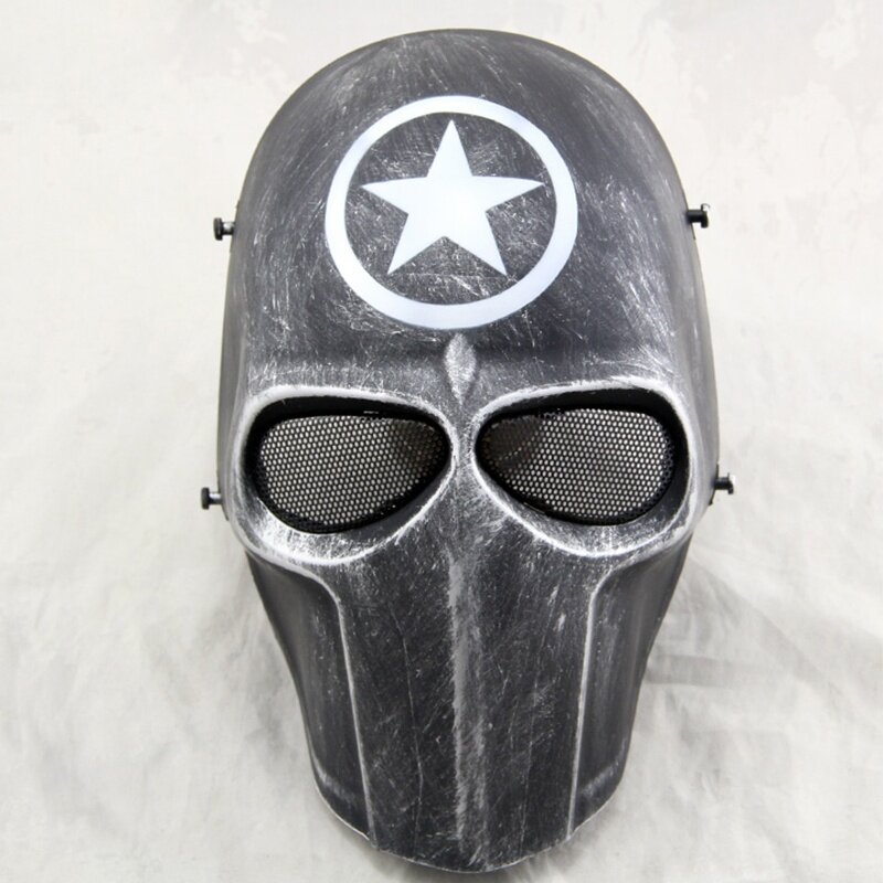 Armee Von Zwei Volle Gesicht Schädel Paintball Maske Halloween Party Cosplay Maske Wargame Schießen Jagd Military Airsoft Tactical Masken