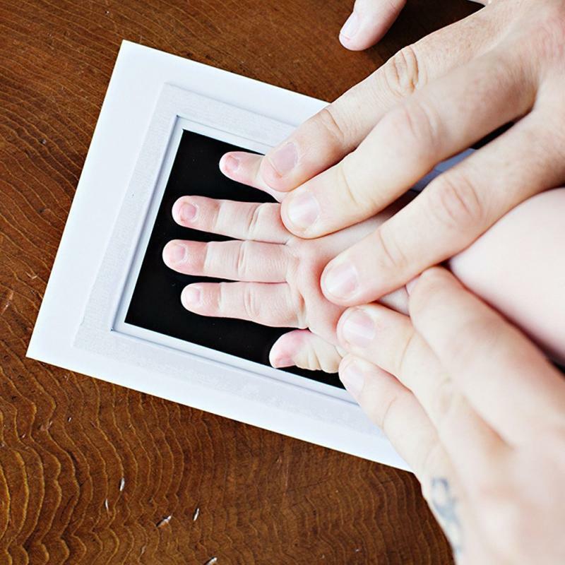 1PcsทารกแรกเกิดHandprint Footprint Inkless Touch Padของที่ระลึกเด็กทารกDIYของขวัญตกแต่งบ้านHandprintแสตมป์ร้อน