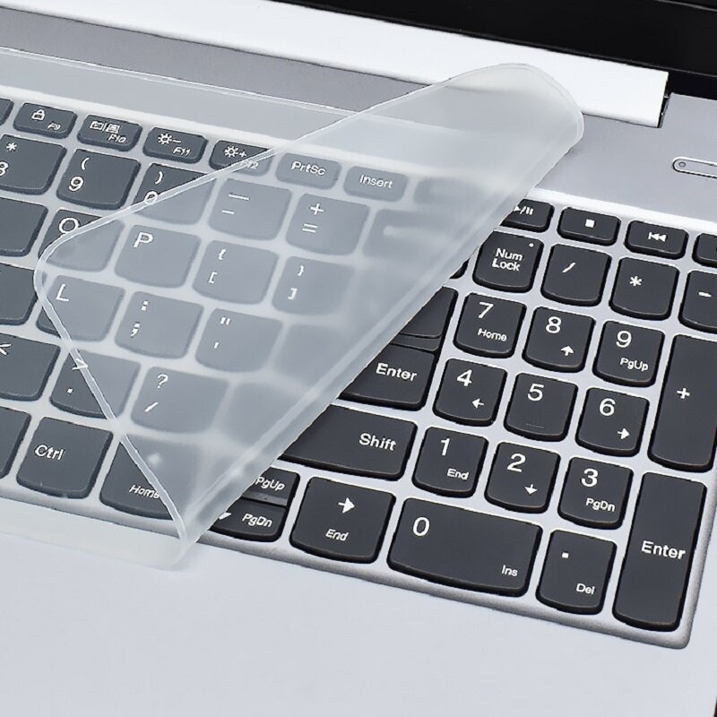 Filme de teclado universal 14 "/15.6" capa de silicone caso de substituição para notebook flat-laying transparente folha de protetor claro
