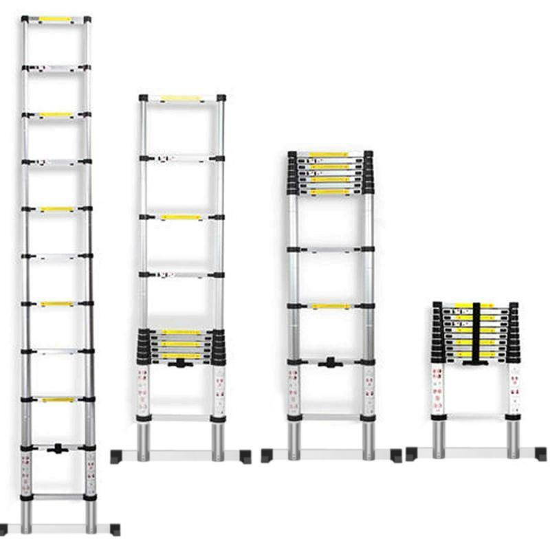2M Ladders Opvouwbare Telescopische Visgraat Ladder Stabiele Antislip Aluminium Ladder Huishouden Stap Ladder Rechte Ladder Hwc