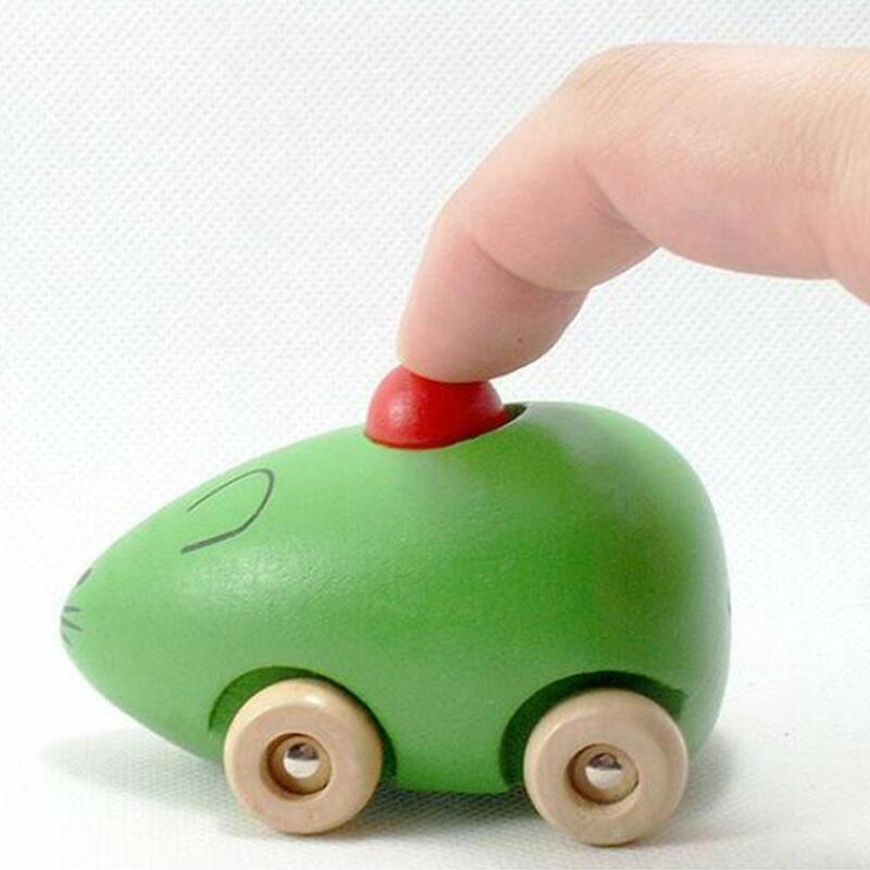 Kuulee 작은 마우스 BB 자동차 유아 나무 동물 장난감 BB 소리 아기 퍼즐 장난감 아기 나무 동물 장난감 자동차 교육 완구