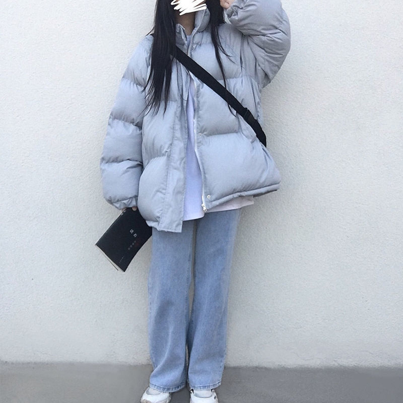 Doudoune rembourrée en coton pour femmes, manteau ample de Style coréen, Ins Hong Kong, court pour étudiantes, 2021