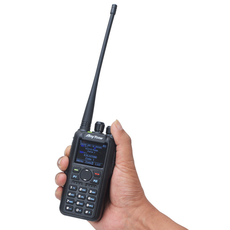 ใหม่ AT-D878UVII Plus Anytone Walkie Talkie Bluetooth PTT GPS APRS Dual Band VHF/UHF แบบดิจิตอล DMR Analog แบบพกพา two Way
