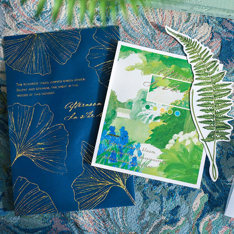 2021 New Retro Big Artist Romantic Flower Diy Hand Account Decoration Stationery Sticker Birthday Gift Box Kawaii Notebook