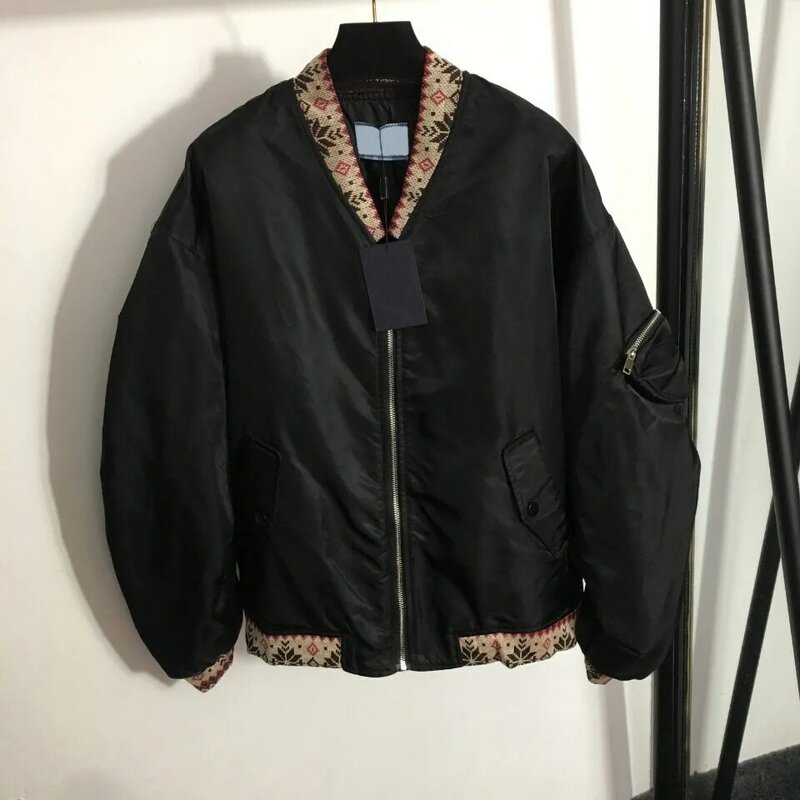 2021 design de luxo moda zíper braço saco jaqueta feminina temperamento retro rendas manga longa jaqueta feminina jaqueta com zíper