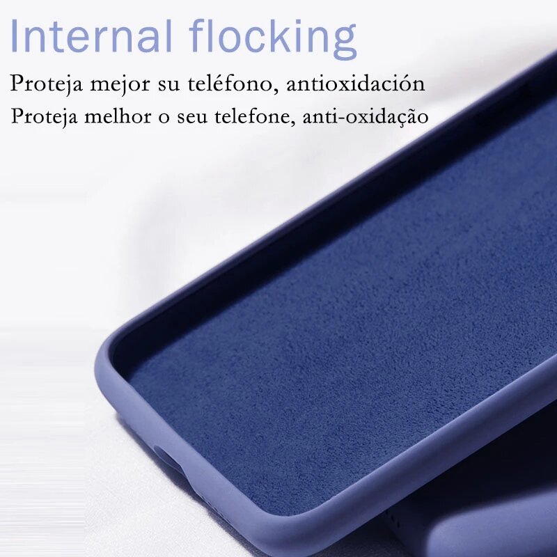 Original Liquid Silicone Phone Case For Huawei P30 P20 P40 50 Mate 20 30 Honor 50 20 Lite Pro P Smart 2019 Back Protector Cover