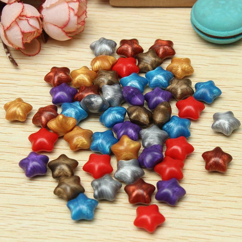 100Pcs Star Sealing Wax Beads for Sealing Stamps Greeting Letters Sealing Supplies Invitation Card Decorative Stamp Wax Mixed