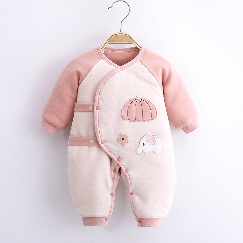 Pakaian Bayi Setelan One-Piece Musim Gugur dan Musim Dingin Jaket Bayi Musim Dingin Pakaian Hangat Katun Bayi Baru Lahir
