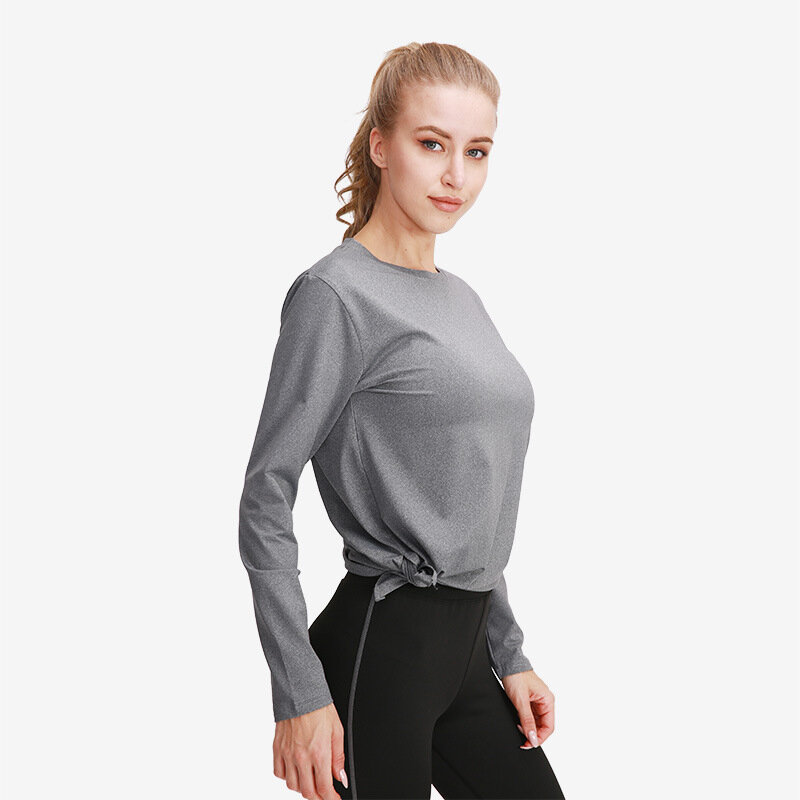 Long Sleeve Workout Clothes Yoga Tops Cute Activewear Backless Shirts for Women Running Gym Shirt