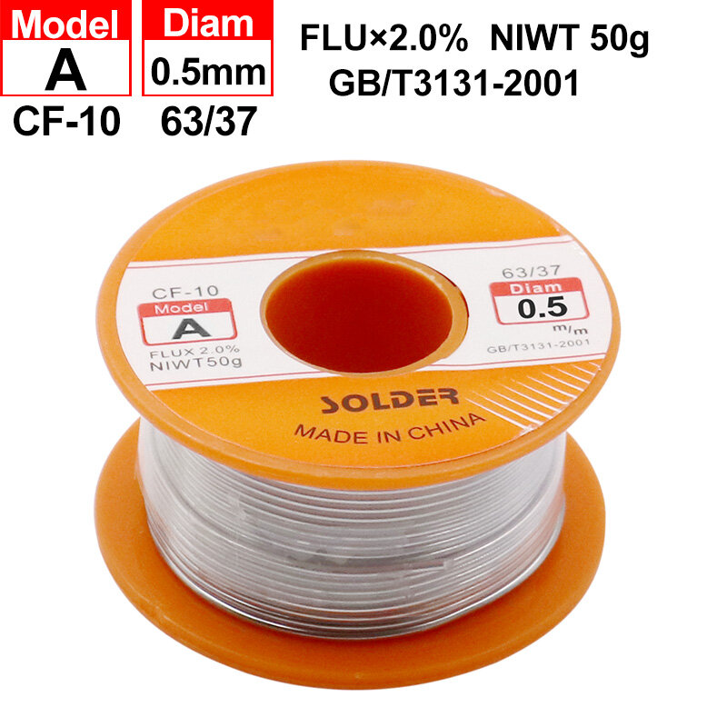 0.5 0.6 0.8 1 1.2 1.5MM 63/37 FLUx 2.0% 45FT Tin Lead Tin Wire Melt Rosin Core Solder Soldering Wire Roll