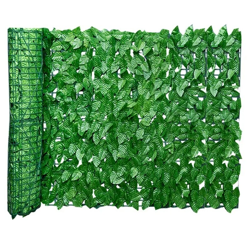 Cerca artificial das sebes da tela da cerca da privacidade da hera de 0.5x3m e decoração da folha da videira da hera do falso para o jardim exterior da decoração