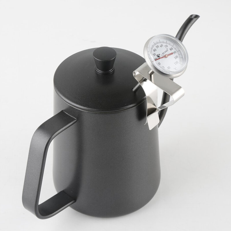 Thermomètre analogique en acier inoxydable, de-10 à 110 degrés, pour café, lait, chocolat