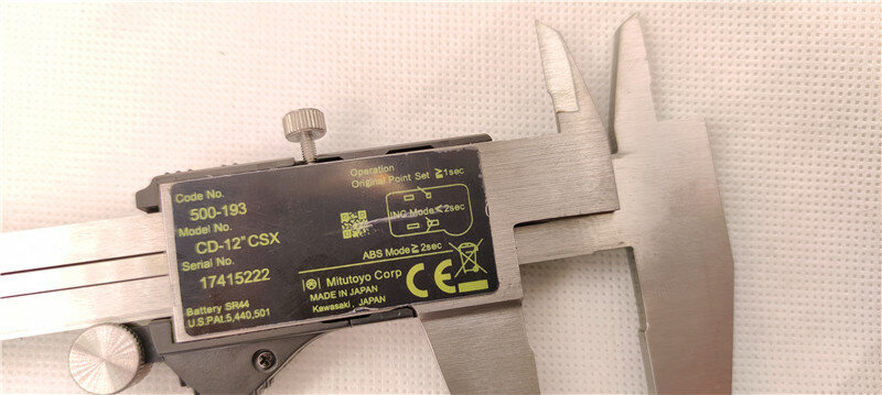Mitutoyo-calibrador Digital CMM Vernier LCD, herramientas de medición de acero inoxidable, 12 pulgadas, 300mm, 500-193-20