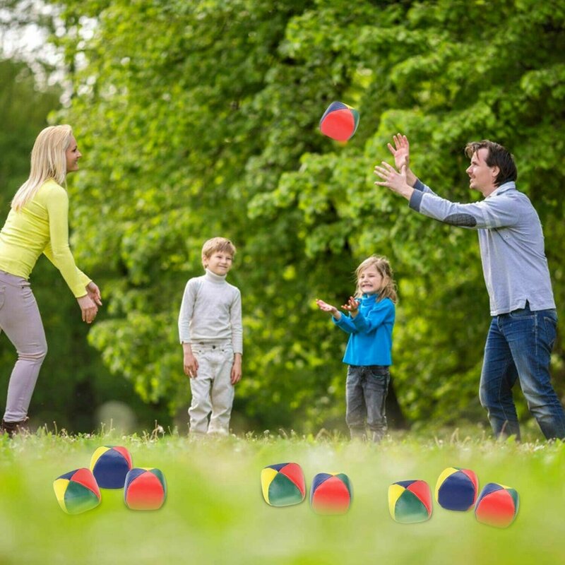 3 pz/lotto palle da giocoliere impara a Juggle Kit per principianti circo divertimento all'aperto bambini palline giocattolo per bambini giocattoli interattivi per bambini