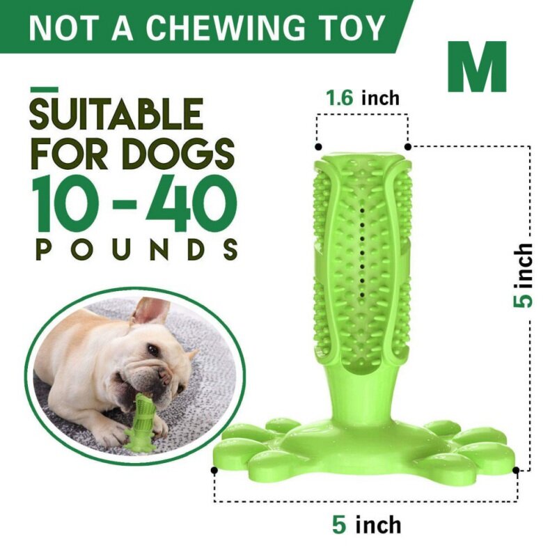 สุนัข Molar Stick สุนัขแปรงสีฟันสุนัขเคี้ยวทำความสะอาดฟันแปรงฟัน Stick ยางธรรมชาติสุนัขสุนัข Chew ของเล...