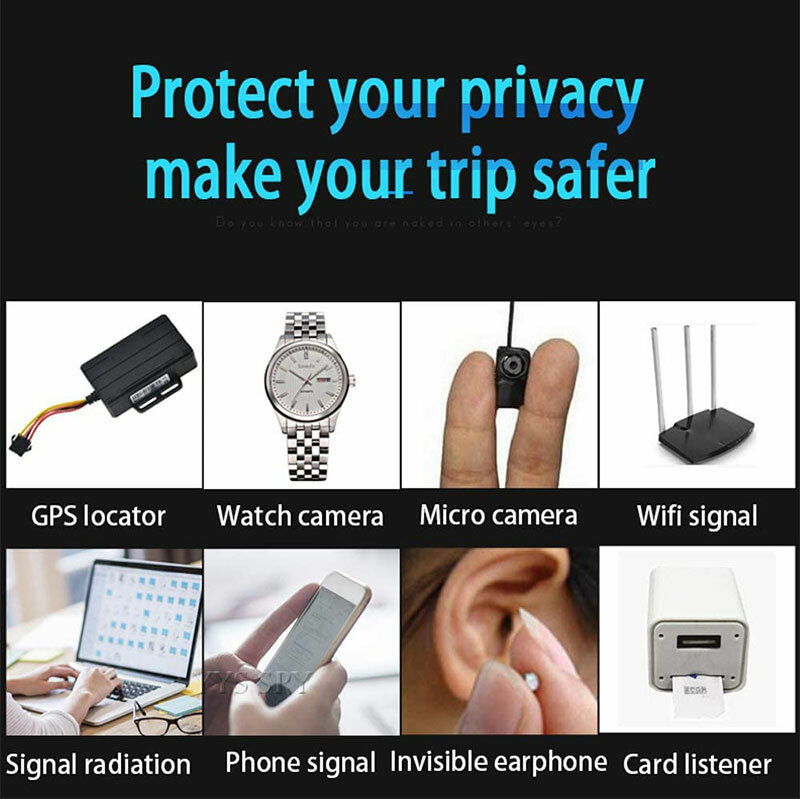 IR Laser RF Detector T9000 Anti Spy Cam Hidden Camera Scanner WiFi Signal GPS GSM Radio Phone Tracker Finder Private Security