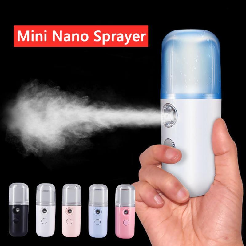 Nano Sprayer Portable Automitic Sanitizer Atomizer Mini Steam Cold Spray Bullet Bottle Health Care Disinfectant Atomization Tool