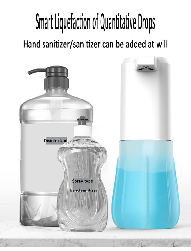 600ML Automatic Sensor Hand Sanitizer Machine Effective Antibacterial Guarding Your Health Suitable For Multiple Occasions