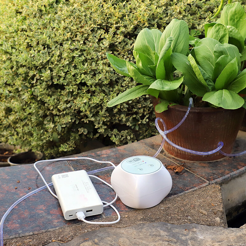 Ogród sterowanie przez Wifi podlewanie urządzenie automatyczne nawadniania kropelkowego zestaw systemu dom inteligentny nawadniania roślin podlewanie wyłącznikiem czasowym