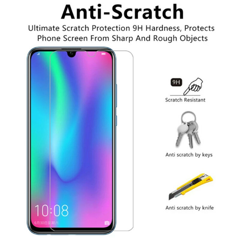 9h Tempered Glass on For Huawei Honor 9X 9Xpro 9C 8 10i 20i 20S Safety Screen Protector Honor 8 9 10 20 lite Protective Glass