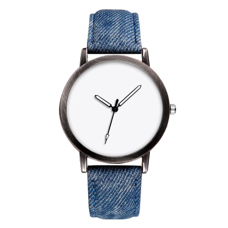 E-0000 التسامي فارغة ساعة مزدوجة ديمين حزام متعدد الألوان ساعة رخيصة