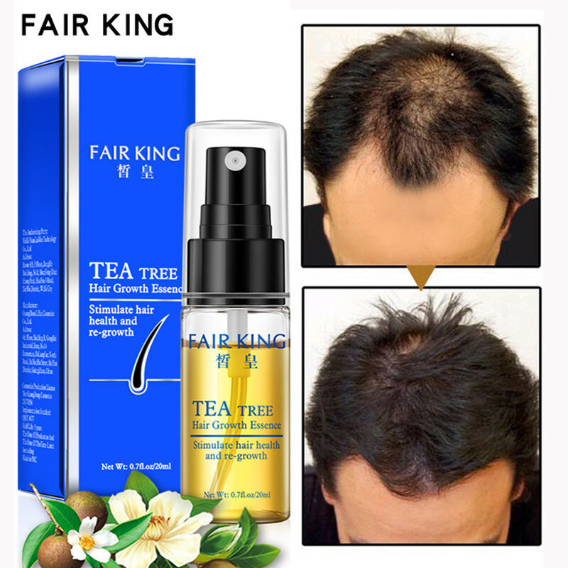 Tea Tree Hair Growth Essence กระตุ้นผม Regrowth ป้องกันผลิตภัณฑ์ Anti Hairloss ทำให้ผมเงา Nourish Hair Care