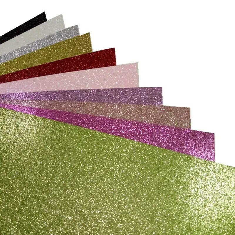4 pezzi 300gsm 12*12 "carta di cartoncino di carta glitterata di alta qualità per carta di decorazione per feste carta Glitter per album fai-da-te