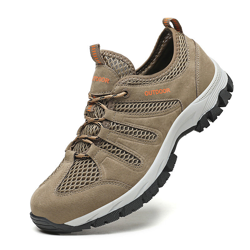 Hiking Boots รองเท้ากีฬา Breathable สวมใส่ทนแรงกระแทกกลางแจ้ง Non-Slip รองเท้าผู้ชายขนาดใหญ่ขนาด39-48