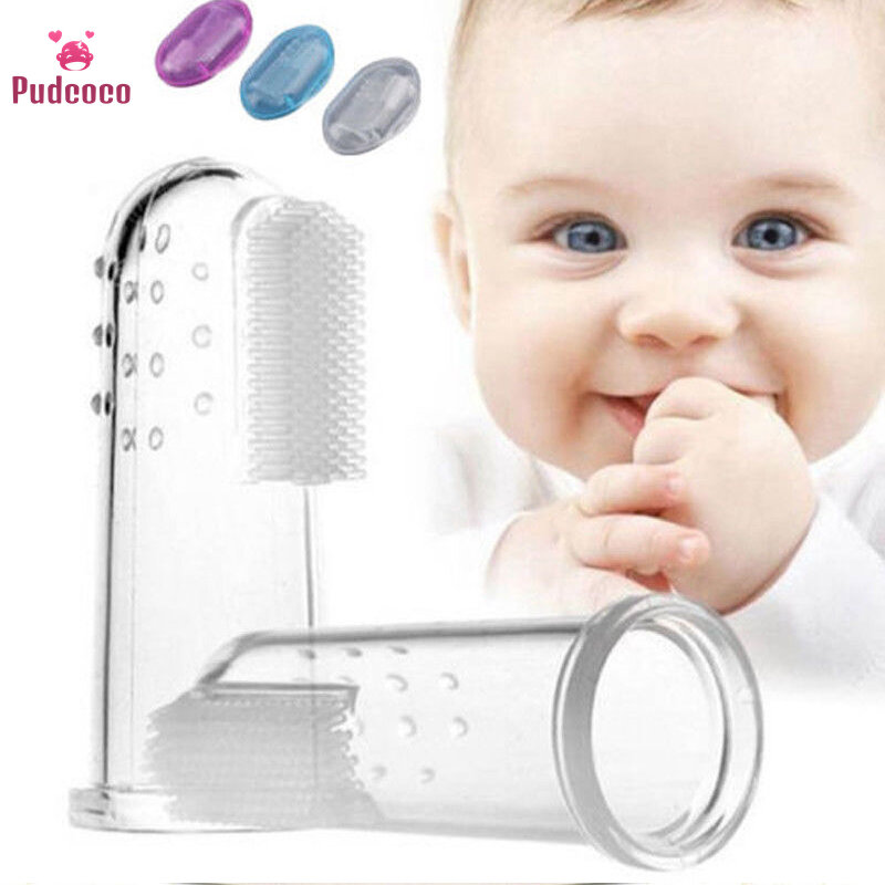 Pudcoco-حلقة تسنين من السيليكون الناعم للأطفال ، وإكسسوارات فرشاة الأسنان ، والأصابع ، وألعاب التدليك المطاطية