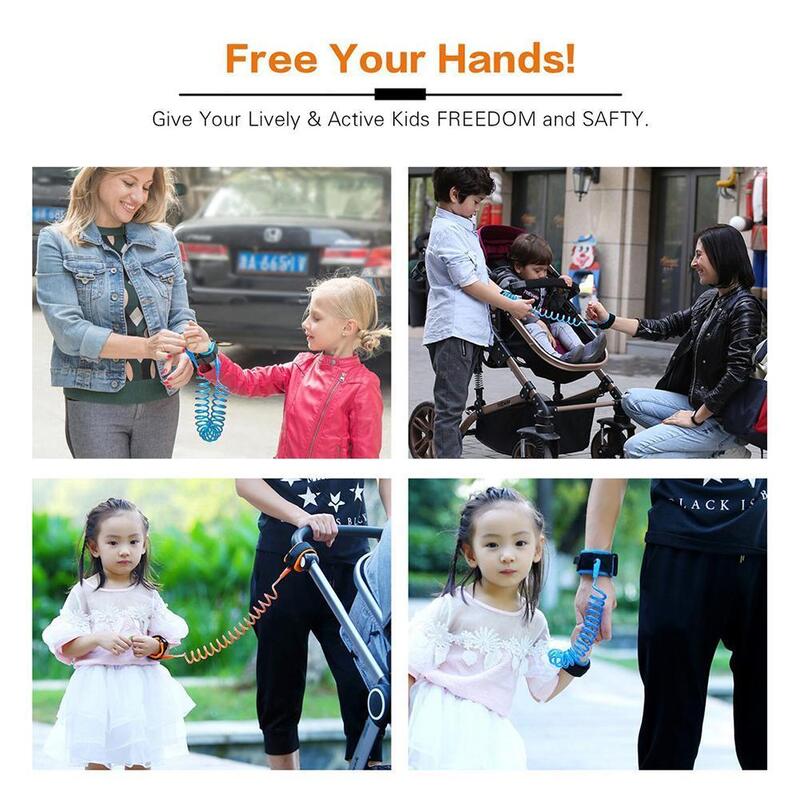 Guinzaglio per prodotti per la cura della sicurezza dei bambini guinzaglio Anti perso regolabile per bambini Dropshipping Link Belt Tra belt Baby Rope Wristband Wristband Q4V1
