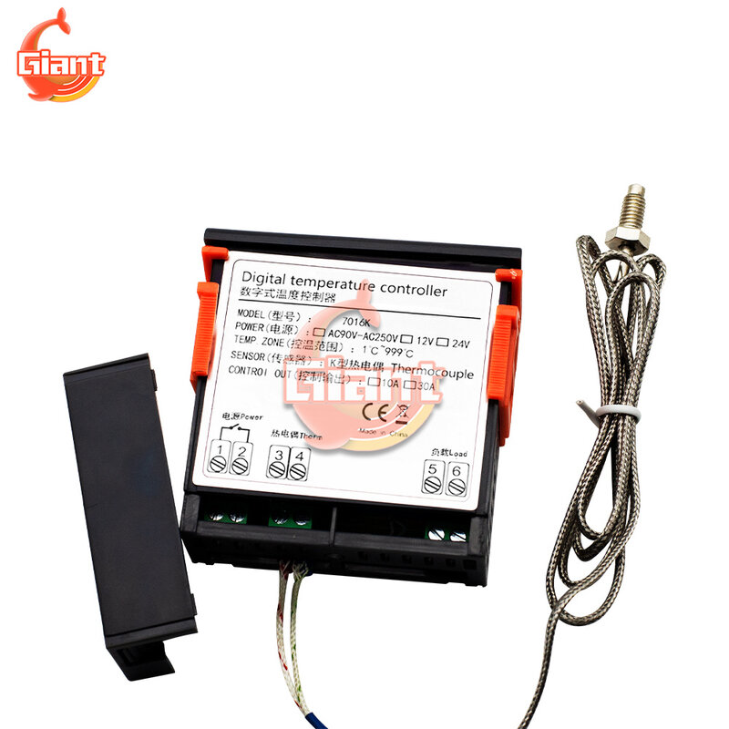ZFX-7016K Intelligente Digitale Display Temperatur Controller Hohe Temperatur Controller 999 Grad Brenner Backofen Control Schalter