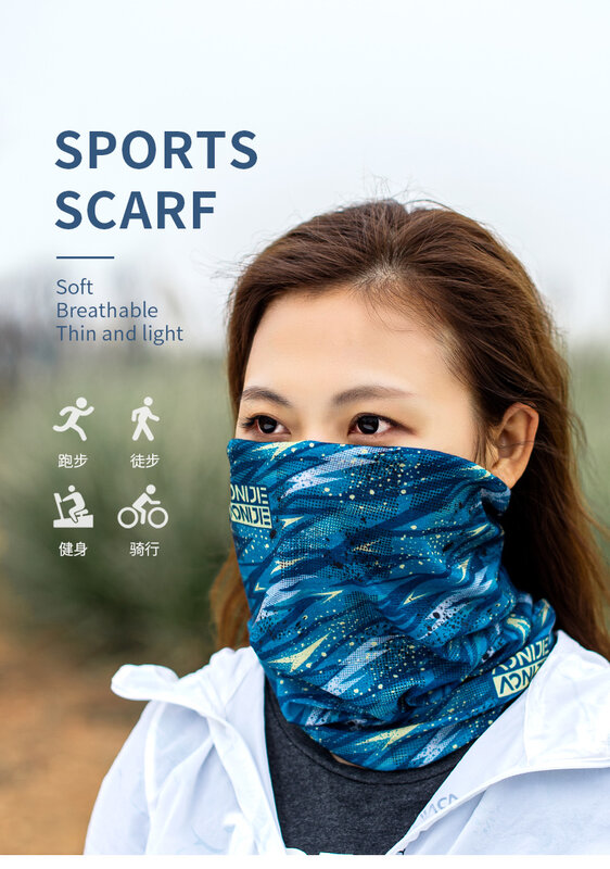 AONIJIE sciarpa sportiva copricapo fascia Bandana passamontagna copricapo multifunzionale fascia per capelli fascia per ciclismo Yoga escursionismo