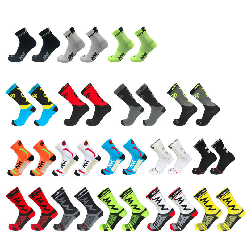 Различные стили Pro команда Для мужчин Для женщин Для мужчин носки для езды на велосипеде MTB велосипедные носки, дышащие дорожные велосипедны...