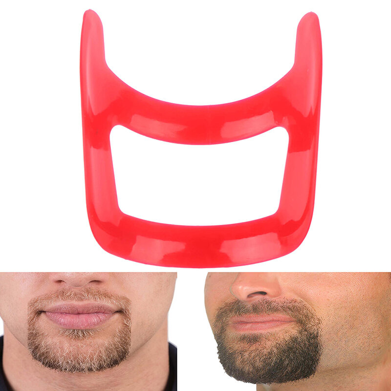 Rot Schnurrbart Bart-Styling Vorlage Werkzeuge Für Männer Mode Rasur Gestaltung Vorlage Bart Stil Kamm Pflege Werkzeug