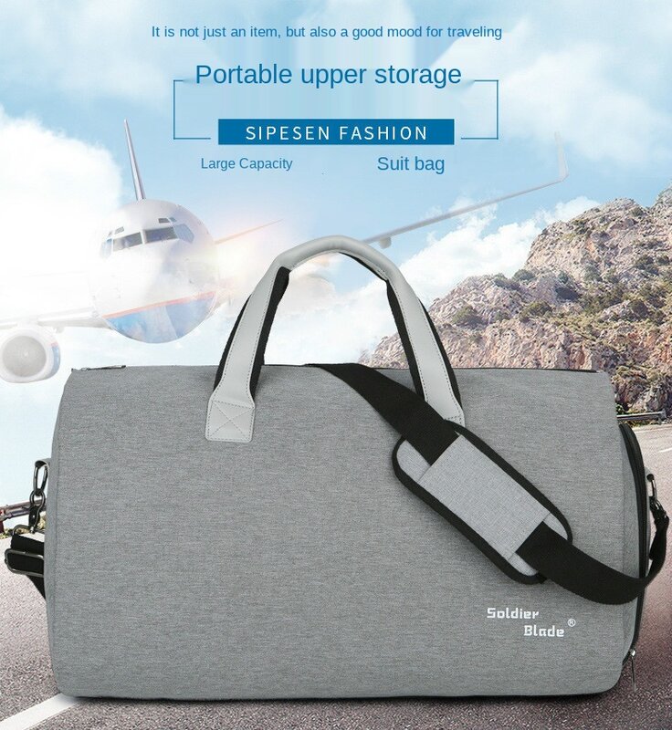 Modoker Business Travel Bag Organizer for Men Foldable Lightweight Oxford Backpacks Teenager Outdoor Casual Pack Durable Satchel