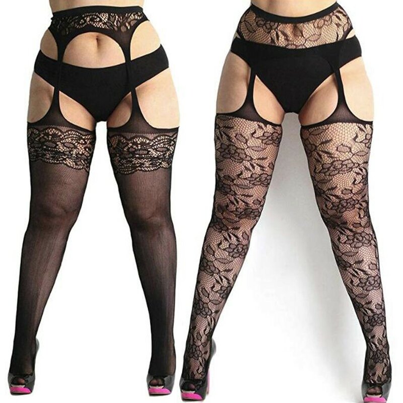 Sexy Underwear Sexy Lingerie Porno Babydoll Fishnet Stockings Female Plus Size Lace Tights Stocking Lenceria Hot Erotic Costumes