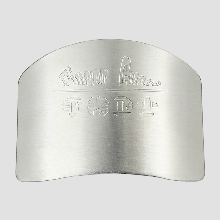 Protetor de dedo de aço inoxidável ajustável guarda slicer seguro cozinha deve ter!