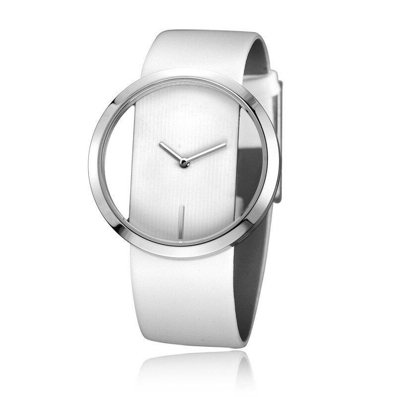 Relógio esportivo feminino de couro, relógio de pulso de quartzo para mulheres, de marca famosa e luxuosa, venda imperdível