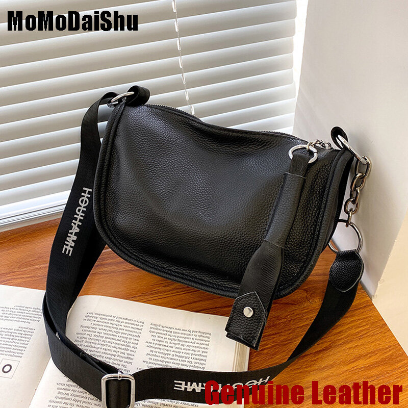 100% Genuine Leather Women Bag Natural Skin Shoulder Bags For  2023 New Shoulder Messenger Women Bag Luxury Simple Shoulder Bags