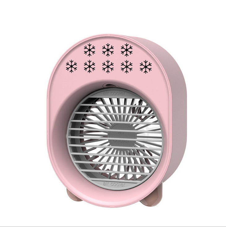 Mini condicionador de ar ventilador refrigerador de ar 7 cores luz usb portátil condicionador de ar espaço pessoal ventilador de refrigeração de ar