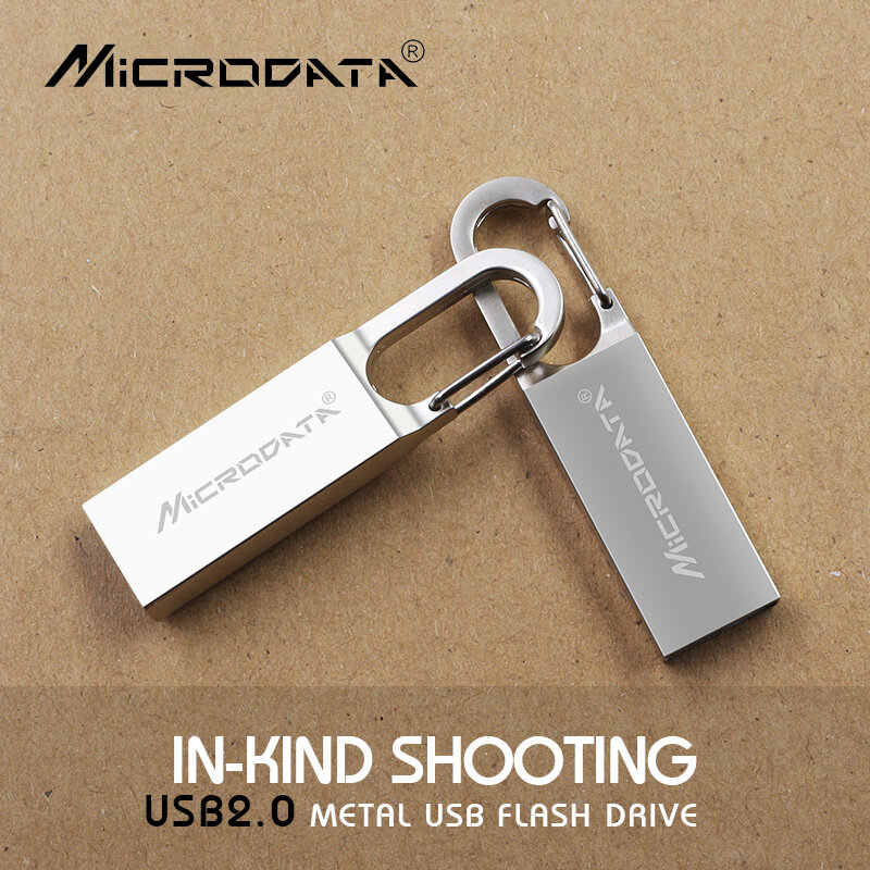 Clé USB métallique étanche, support à mémoire de 8GB 16GB 32GB 64GB 128GB, lecteur Flash, cadeau