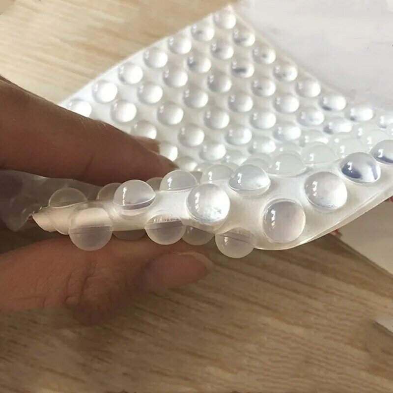 Ensemble de tampons antidérapants ronds en caoutchouc Silicone, 100 pièces/ensemble, tampons en caoutchouc doux et Transparent