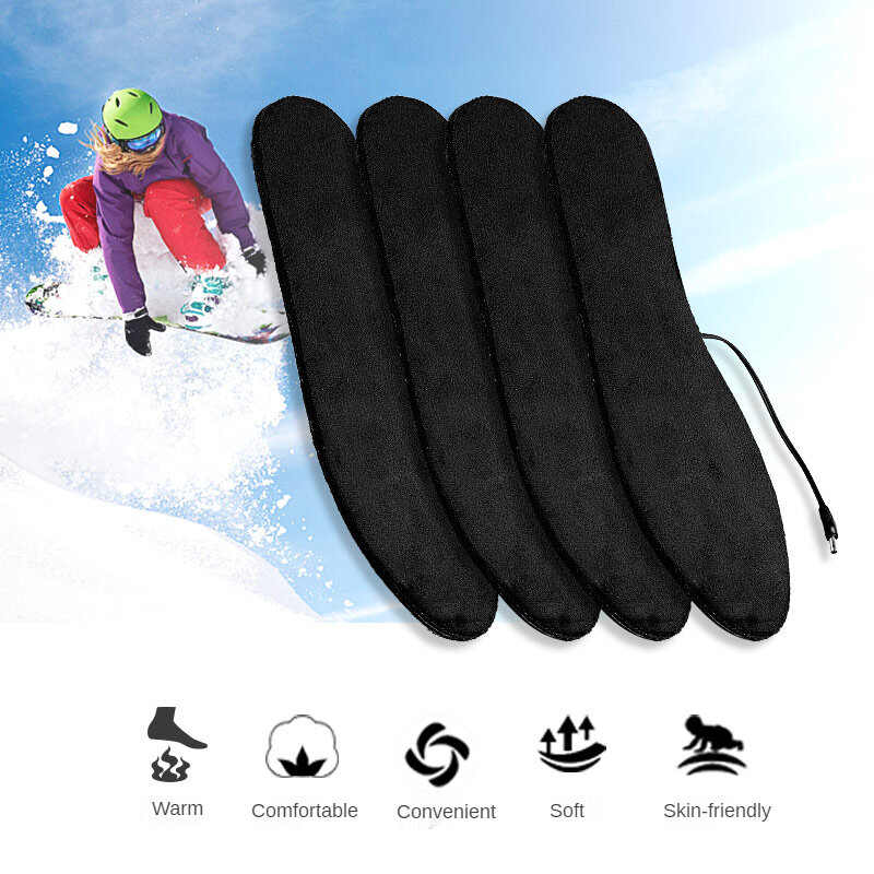 USB Electric Heated Shoe Insole Winter Warm Women Foot Pad Washable Thermal Men Boot Mat Unisex Heating Shoe Insoles Feet Care