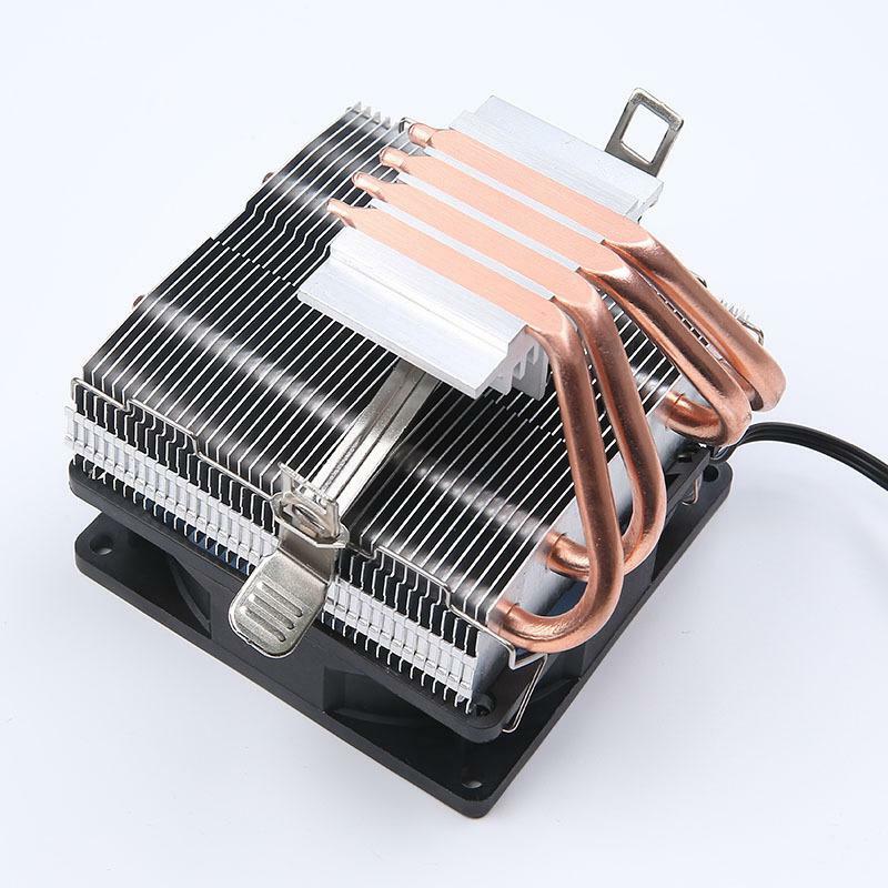 Copper Tubes Fans CPU Cooler LED CPU Cooling Fan PWM Silent Exhaust Fan LGA/2011/115X/775/AMD 3Pin For PC CPU Cooling Radiator