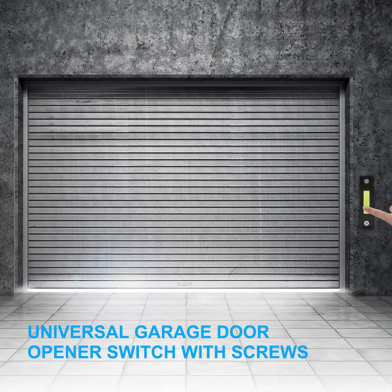 Universal-Garage Türöffner Schalter, 41A4166 Wired Beleuchtete Wand Türklingel Push Button, Push-Taste mit Montage Schrauben