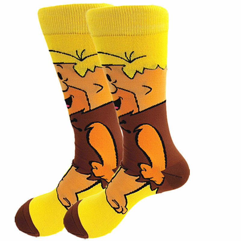Мужские и женские Веселые Зимние Теплые Носки с рисунком клоуна из мультфильма длинные носки уличная мода с швейным рисунком